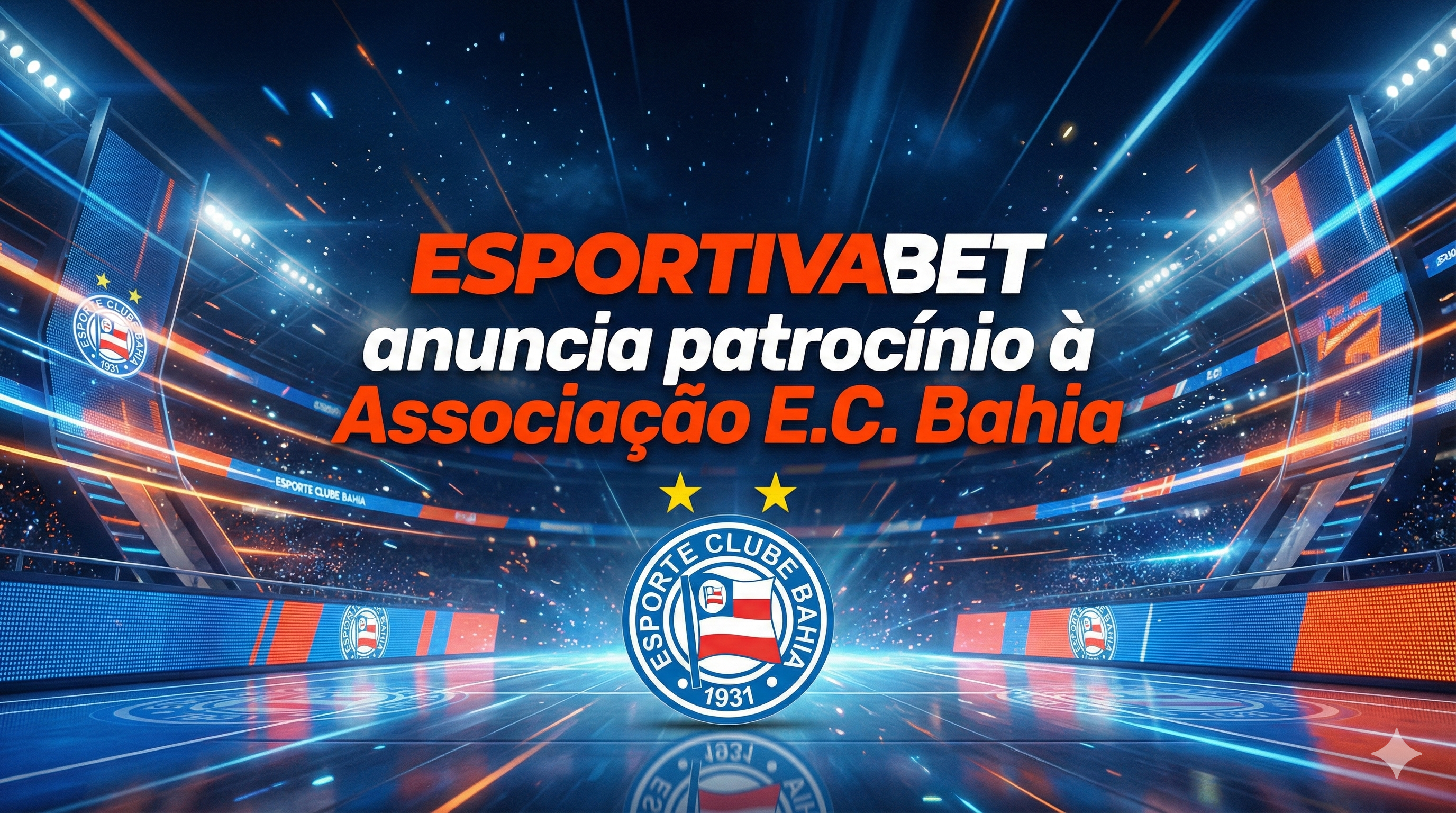 EsportivaBet e Associação E.C. Bahia Firmam Patrocínio em 2026